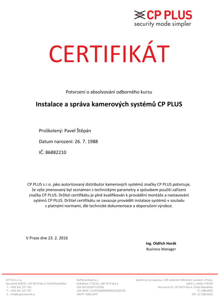 CP PLUS certifikát_Pavel_01